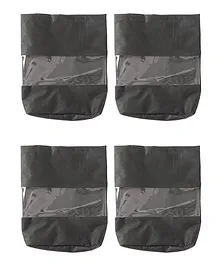 My Gift Booth Travel Shoe Bag Pack of 4 - Black