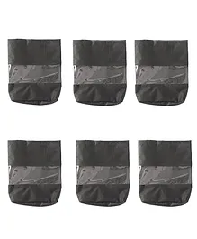 My Gift Booth Travel Shoe Bag Pack of 6 - Black