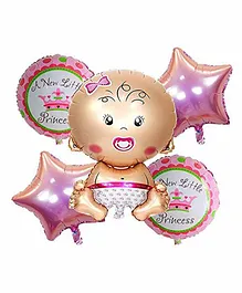 CherishX Baby Shower Decoration Multicolor - Pack Of 5