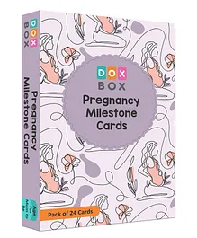 Doxbox Pregnancy Milestones Flashcards Pack of 24 - Multicolor