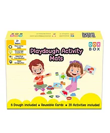 Doxbox Activity Mats & Play Dough Set - Multicolor 