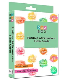 Positive Affirmations Flashcards Pack of 24 - Multicolor