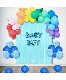 CherishX Baby Boy Decoration Kit Multicolour - 54 Pieces