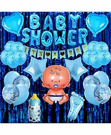 CherishX Baby Boy Shower Decoration Kit Blue - 31 Pieces