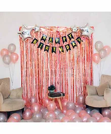 CherishX Happy Birthday Decoration Kit Pink - 90 Pieces