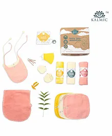 Kalmic Baby Care Essential Gift Hamper Pack of 15 - White Pink