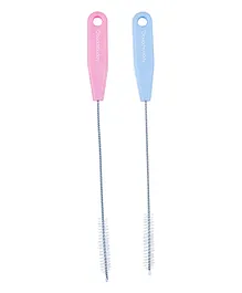 Buddsbuddy Baby Straw Cleaning Brush Pack of 2 - Blue Pink