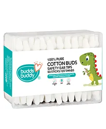Buddsbuddy 100% Pure Cotton Buds - 120 Pieces