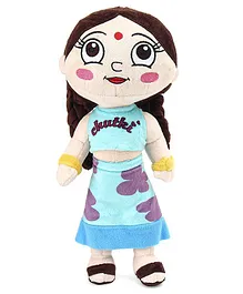 Chhota Bheem Chutki Plush Toy Blue - Height 33 cm