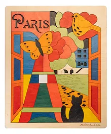 Ekoplay Paris Wooden Board Puzzle Multicolor - 57 Pieces