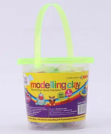 Kores Modelling Clay Bucket with Moulding Shapes - 225 gm