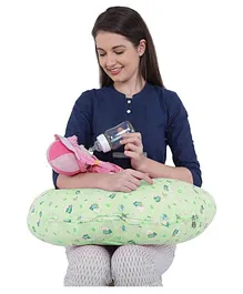 Momsyard 5 in 1 Magic Breast Feeding Pillow with Detachable Cover - Green