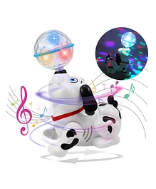 Dhawani Musical Dancing Dog With Lights - White 