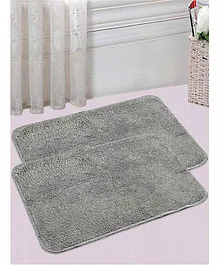 Saral Home Cotton Rugs Pack of 2 - Light Grey