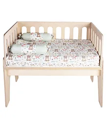 Kiddery CoBed Sleeping Crib - Brown