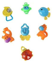 Bliss Kids Animal Shaped Rattles Pack of 7 - Multicolor