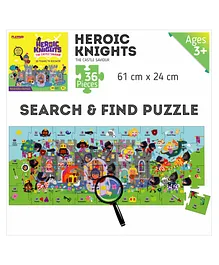 Playqid Heroic Knights The Castle Saviour Puzzle Set Multicolor - 36 Pieces