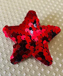 Flying Lollipop Sequin Star Party Hair Clip - Red