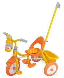 Fun Ride Viva Deluxe Tricycle with Rear Basket and Parental Control - Orange