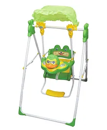 Funride Daizy Musical Garden Swing with Toy Tray - Green