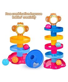 Sanjary 5 Layer Roll Ball Drop and Roll Swirl Tower - Multicolour