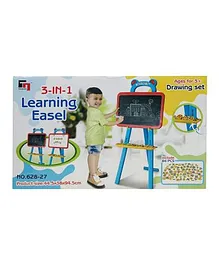 Sanjary 3 in 1 Learning Easel Magnetic Double Sided Board - Multicolour
