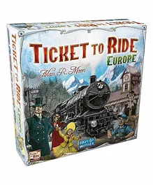 Sanjary Ticket to Ride Europe Board Game - Multicolor