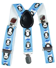 Kidofash Penguin Printed Suspender - Blue