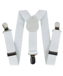 Kidofash Suspender For Kids - White