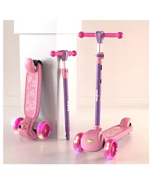 Baybee 3 Wheeled Foldable Storm Scooter - Multicolor