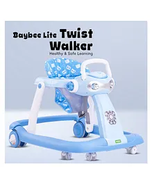 Baybee Lite 2 in 1 Twist Baby Round Musical Walker - Blue