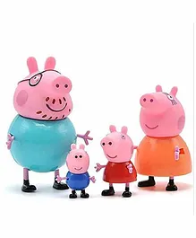 DHAWANI MAX Peppa Pig Family Pack of 4- Multicolor