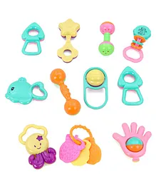 Toysons Rattle set - 11 pieces ( Design and color may vary )