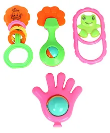 Toysons Rattle Set Box - 4 Pieces ( Design & Color May Vary )