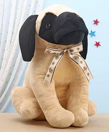 Stuffsoft Dog Soft Toy Brown - Height 34 cm