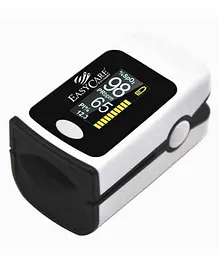 Easycare Fingertip Pulse Oximeter with Beep Sound & OLED Display - Black White