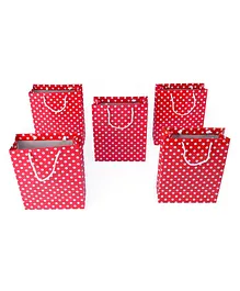 Karmallys Disney Dot Gift Bags Red - Pack of 5