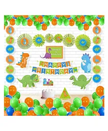 Untumble Dinosaur Theme Birthday Decoration Kit - Pack of 104 
