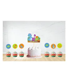 Untumble Dinosaur Cake & Cup Cake Topper - Pack of 25