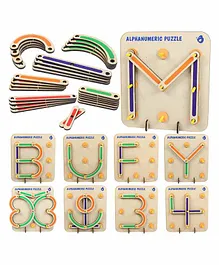 Butterfly Edufields Wooden Alphabets Construction Toys - 28 Pieces 