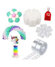Party Propz Birthday Combo Multicolour - Pack Of 12