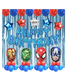 Party Propz Birthday Decorations Kit Multicolor- Pack Of 42
