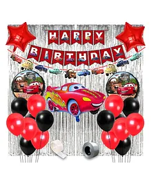 Party Propz Car Theme Birthday  Decorations Multicolor - Pack Of 50
