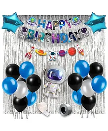Party Propz Space Theme Birthday Decoration Multicolor - Pack Of 49
