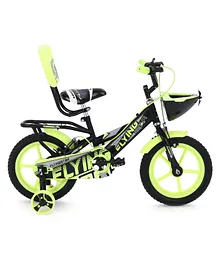 Kohinoor Flying Star Bicycle with Backrest & Carrier Green - 14 inches