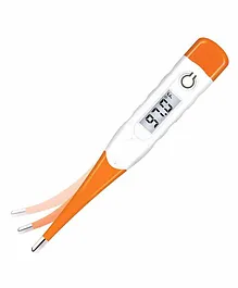 MCP Flexible Tip Waterproof Digital Thermometer Oral & Underarm Temperature - Orange