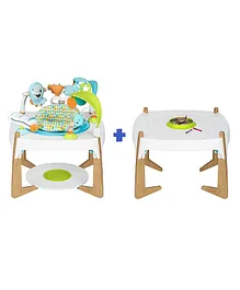 Evenflo Exersaucers 2-in-1 Activity Center & Art Table Gleeful Sea - Multicolor