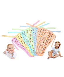Chirsh Cotton Cloth Nappies Pack of 5 - Multicolor