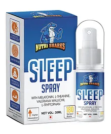 Kayos Nutrisharks 3 mg Melatonin Sleep Spray Vitamin Supplement - 30 ml
