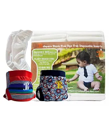 Bdiapers Starter Kit Hybrid Cloth Diaper Waterpoof Pouch Disposable  Small Nappy Pads - 30 Pieces